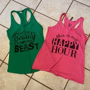 Lot of 2 size Medium workout tanks - NWOT
